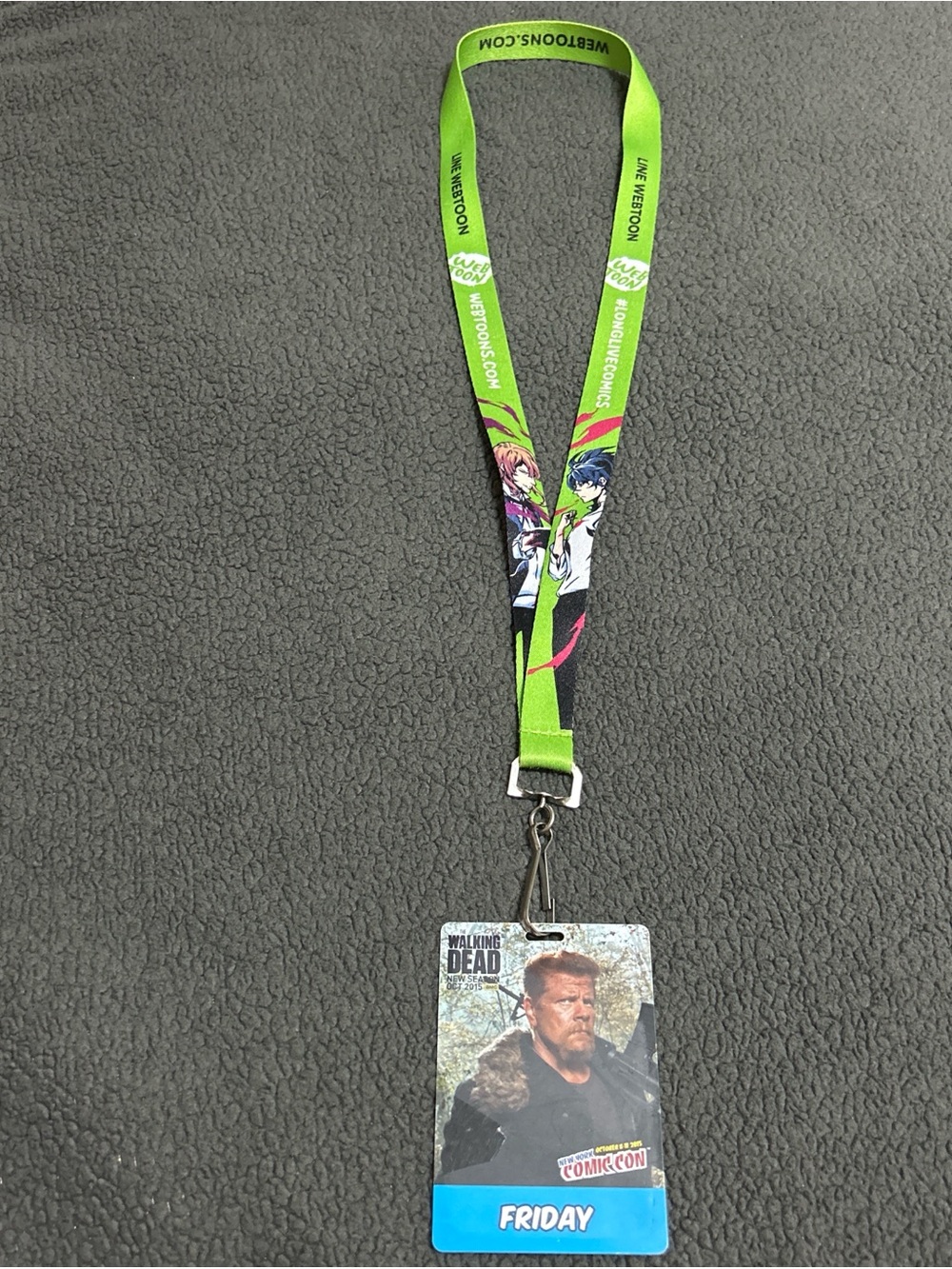 New York Comic Con 2015 Thursday badge & lanyard